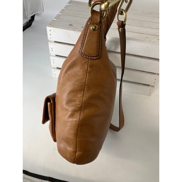 COACH 14783 LARGE BROWN SMOOTH LEATHER HANDBAG, SHOULDER BAG - Picture 5 of 16